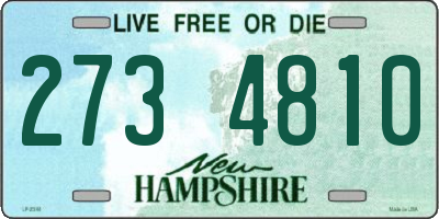 NH license plate 2734810
