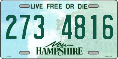 NH license plate 2734816