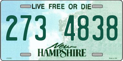 NH license plate 2734838