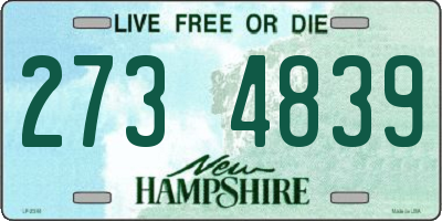 NH license plate 2734839