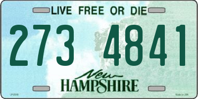 NH license plate 2734841
