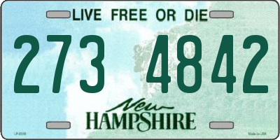 NH license plate 2734842