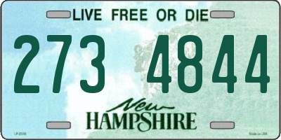 NH license plate 2734844