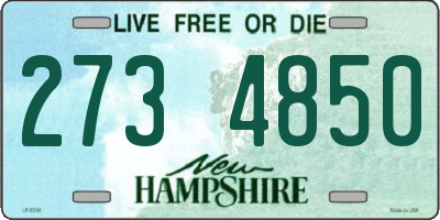NH license plate 2734850
