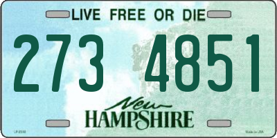 NH license plate 2734851