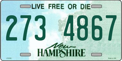 NH license plate 2734867