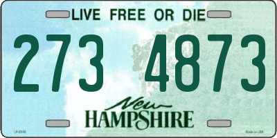 NH license plate 2734873
