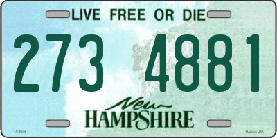 NH license plate 2734881