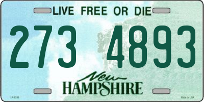 NH license plate 2734893