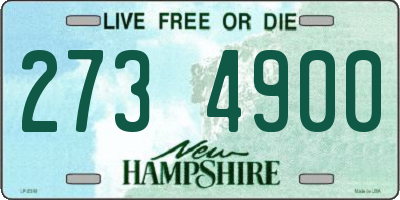 NH license plate 2734900