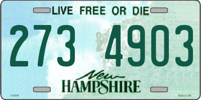 NH license plate 2734903