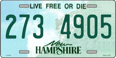 NH license plate 2734905