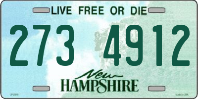 NH license plate 2734912
