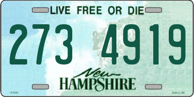 NH license plate 2734919