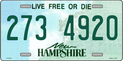 NH license plate 2734920