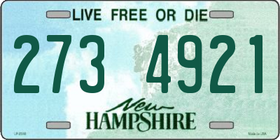 NH license plate 2734921