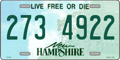 NH license plate 2734922
