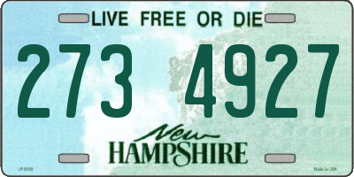 NH license plate 2734927