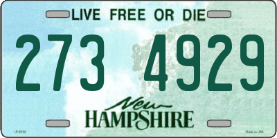 NH license plate 2734929