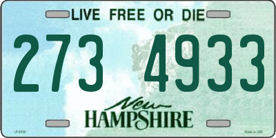 NH license plate 2734933