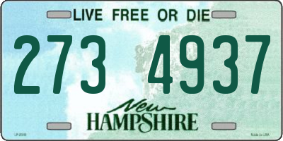NH license plate 2734937