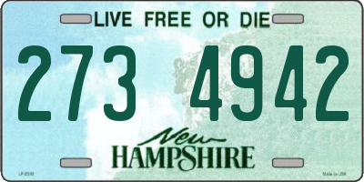 NH license plate 2734942