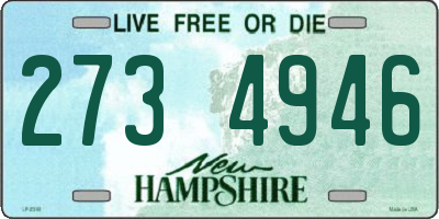 NH license plate 2734946