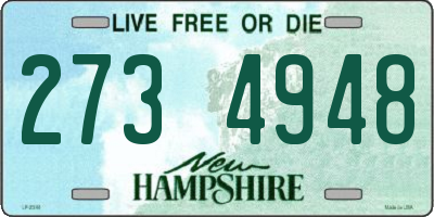 NH license plate 2734948