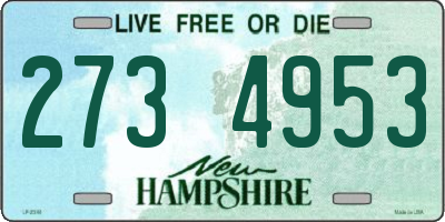 NH license plate 2734953