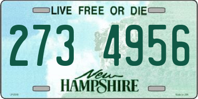 NH license plate 2734956
