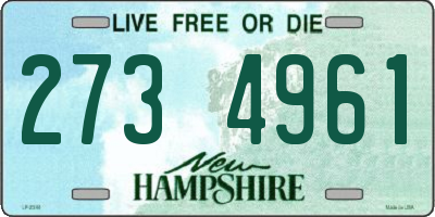 NH license plate 2734961