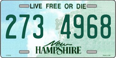 NH license plate 2734968
