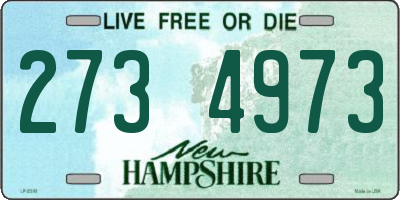 NH license plate 2734973