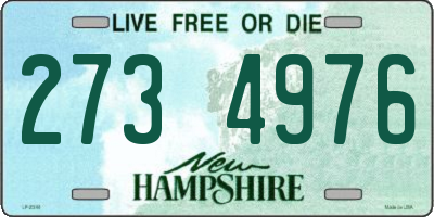 NH license plate 2734976