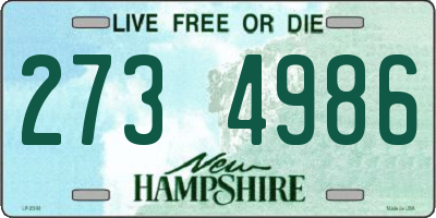 NH license plate 2734986