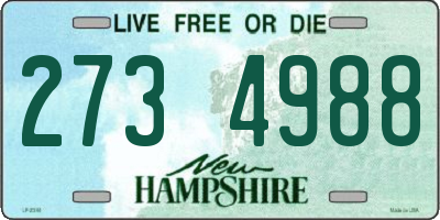 NH license plate 2734988