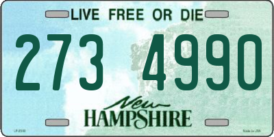 NH license plate 2734990