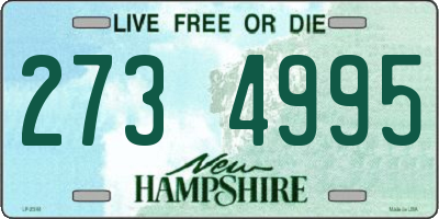 NH license plate 2734995