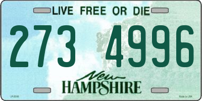 NH license plate 2734996