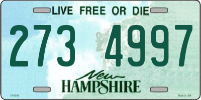 NH license plate 2734997