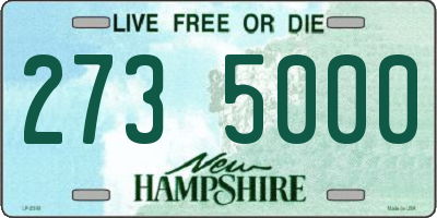NH license plate 2735000