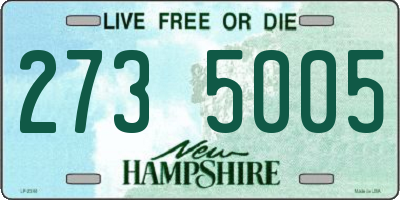 NH license plate 2735005