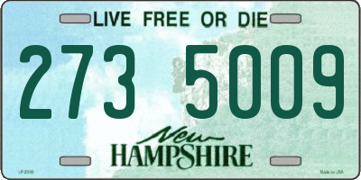 NH license plate 2735009