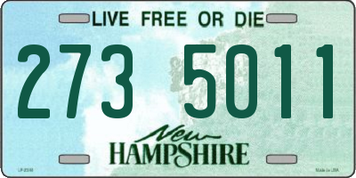 NH license plate 2735011