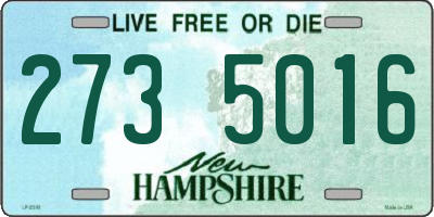 NH license plate 2735016