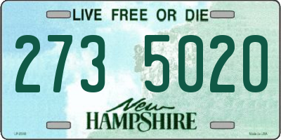NH license plate 2735020