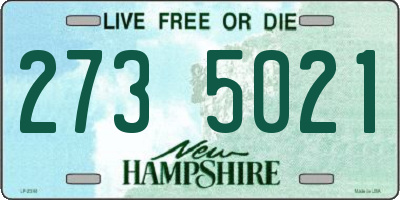 NH license plate 2735021
