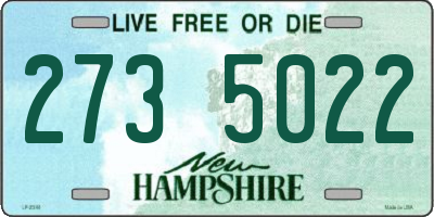 NH license plate 2735022