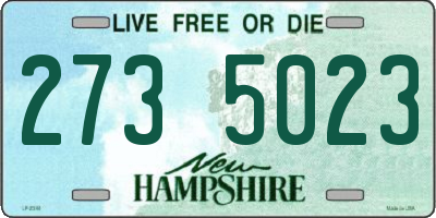 NH license plate 2735023
