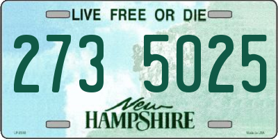 NH license plate 2735025